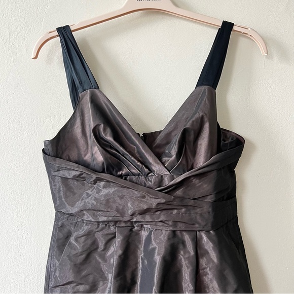 Banana Republic Gray Pleated Sheath Mini Dress | Size 12P - Picture 3 of 8